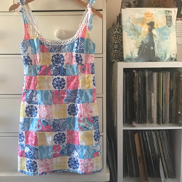 Lilly Pulitzer Dresses & Skirts - Lilly Pulitzer Patchwork Shift